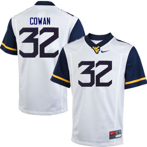 Men #32 VanDarius Cowan West Virginia Mountaineers College Football Jerseys Sale-White